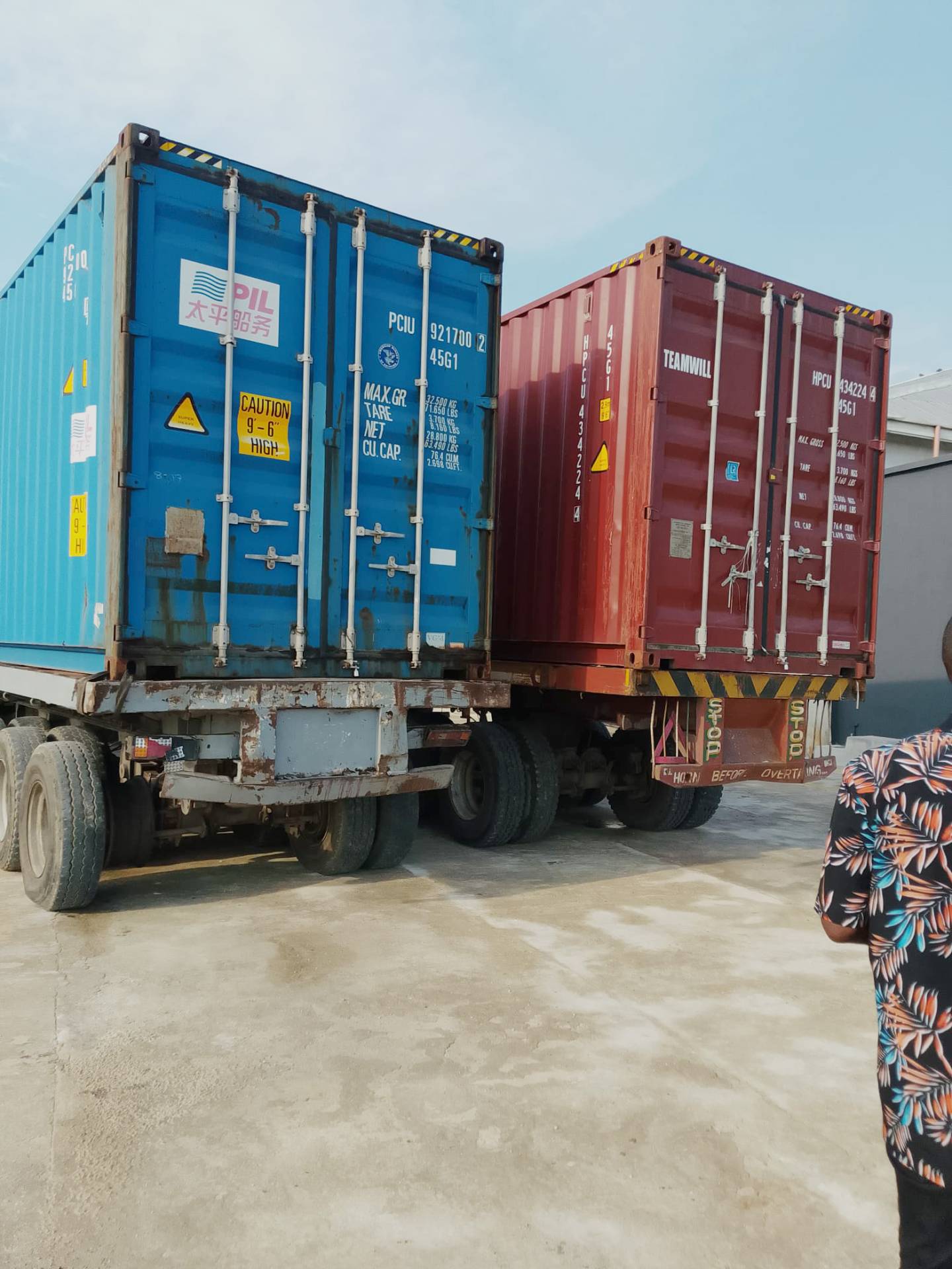 Containers Arrived Terminal